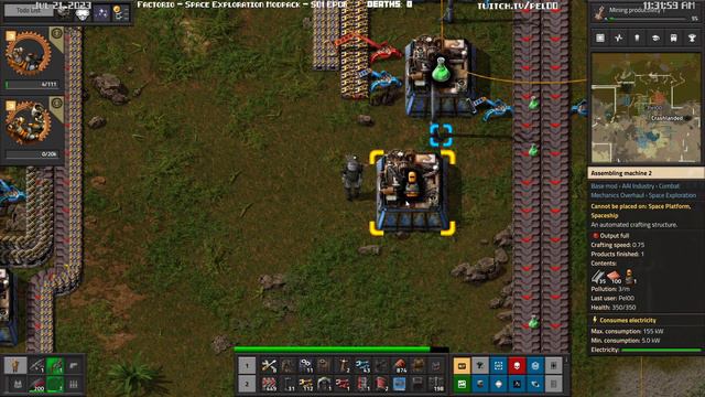 Factorio - Space Exploration - Episode 06 part 1 [Live on Twitch] смотреть онлайн