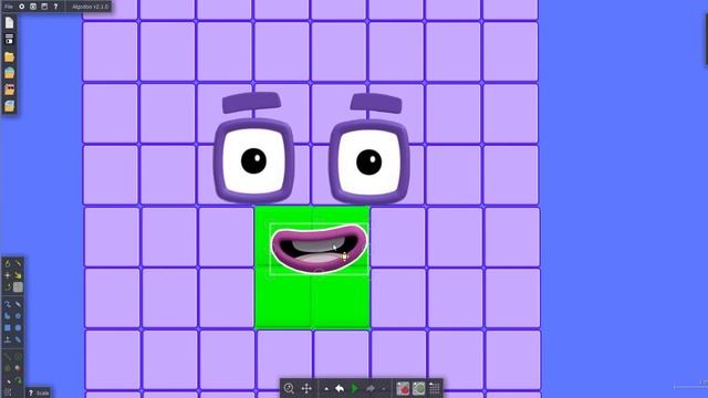 Numberblocks, Colourblocks, Alphabet Lore Eating Simulation! Puzzle Tetris Game By Algodoo