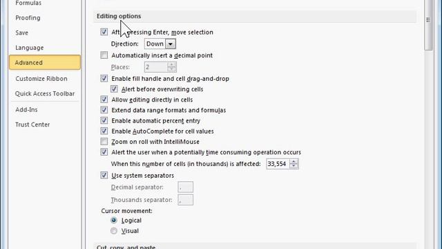 Change the Direction of the Enter Key - Excel 2010 смотреть онлайн