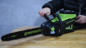 Аккумуляторная цепная пила Greenworks GD60CS40