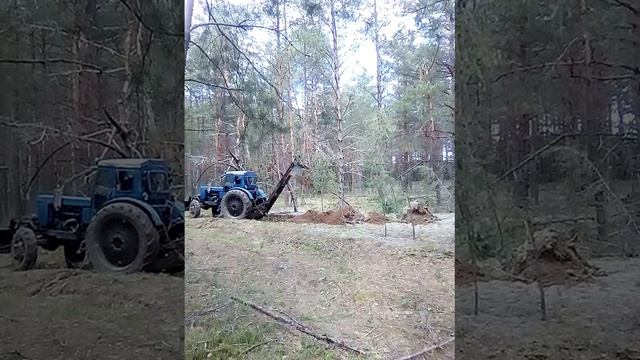 Т40 АМ проверка погрузчика сделанного на платформе навески от кары . смотреть онлайн