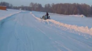 Снегоход с двигателем Хонда св400 (6)