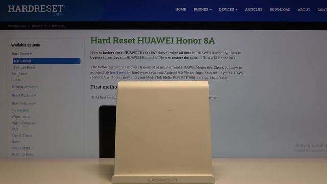 Initial Setup on HUAWEI Honor 8A – Configuration Process смотреть онлайн