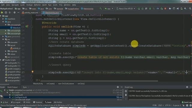 how to insert data inside sqlite with android | how to add data inside sqlite with android studio смотреть онлайн