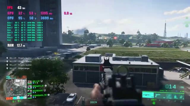 Тест в играх Battlefield 2042 (RTX 3060Ti + i7 3770) смотреть онлайн