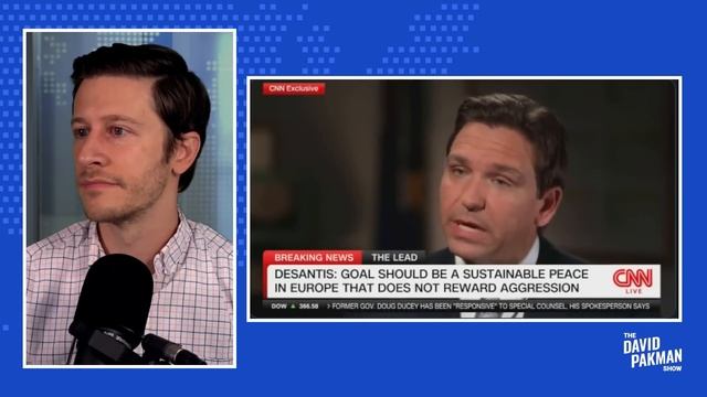 DeSantis implodes in disaster interview, won't answer, head bobbles uncontrollably смотреть онлайн