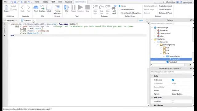 Как сделать спавнер машин в Роблокс Студио (Часть 3) смотреть онлайн