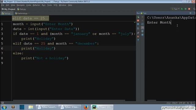 23 -2 -If Statement Exercise 02 - Python Sinhala смотреть онлайн