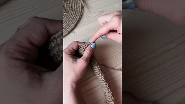 Улитка из джута крючком. смотреть онлайн