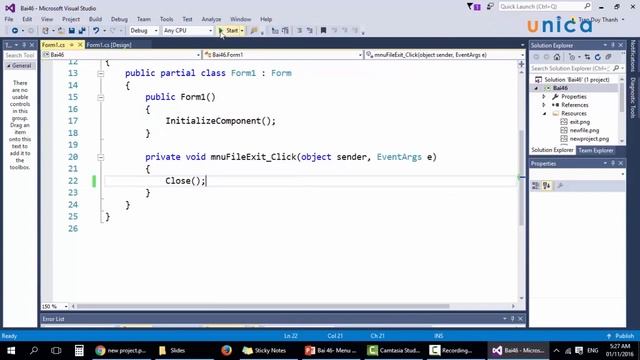 Bài 3 Menu & ContextMenu смотреть онлайн