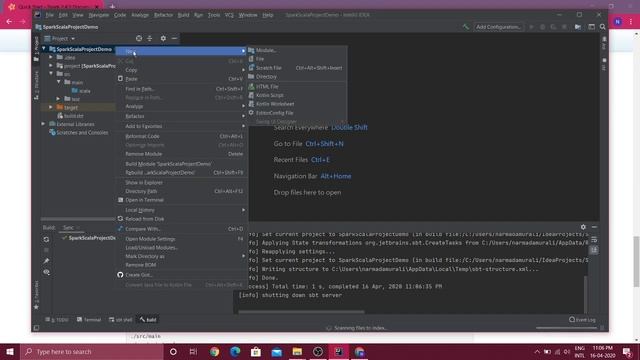 How to configure intellij IDE to execute Spark Scala Program with SBT смотреть онлайн