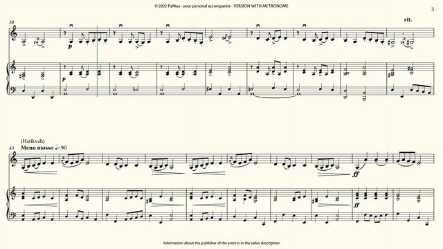 George Perlman: Israeli Concertino for Violin 1st movement - Piano accompaniment 440Hz смотреть онлайн