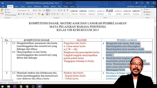Rencana Pembelajaran BIN Kelas 8 K-13 смотреть онлайн