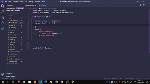 Build a Landing Page using React & React Router Hooks #2 ( Styles & Contact Component ) смотреть онлайн