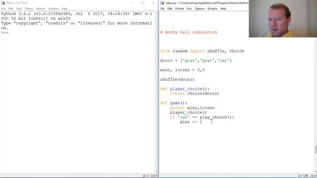 Python Basics Monty Hall OddsPt 1 смотреть онлайн