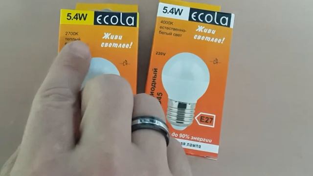 Светодиодная лампа Ecola шар 5.4Вт Е27 Композитный радиатор смотреть онлайн