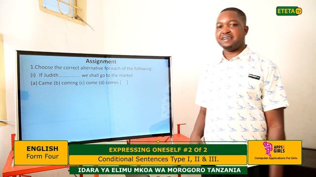 ENGLISH FIV_ EXPRESSING ONESELF #2 Of 2. _ Conditional Sentences type I, II & III _ SIR MNEWA смотреть онлайн