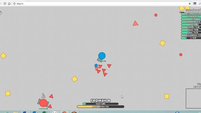 Играем в diep.io ! смотреть онлайн