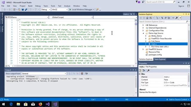 Getting Started: FreeRTOS on Win32 смотреть онлайн