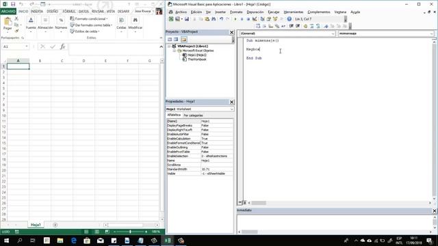 CREAR UN PROCEDIMIENTO SUB EN VBA EXCEL смотреть онлайн