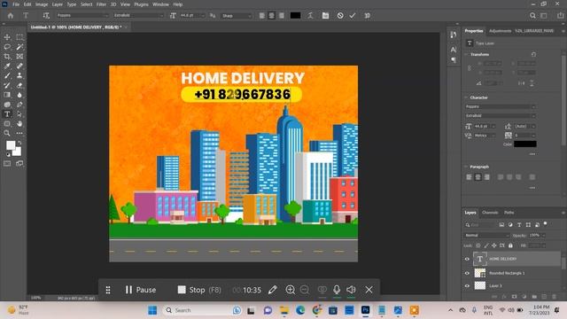 How To Make Delivery Gif Animation In Adobe Photoshop 2023 смотреть онлайн