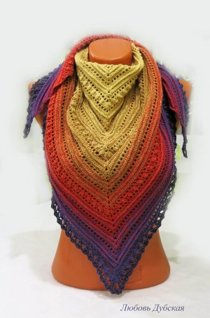 Шаль бактус крючком. Подробный мастер класс. Часть 1.