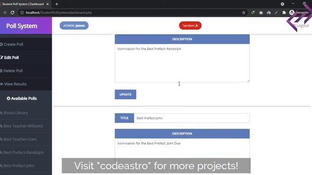 Student Poll System in PHP MySQL with Source Code - CodeAstro смотреть онлайн
