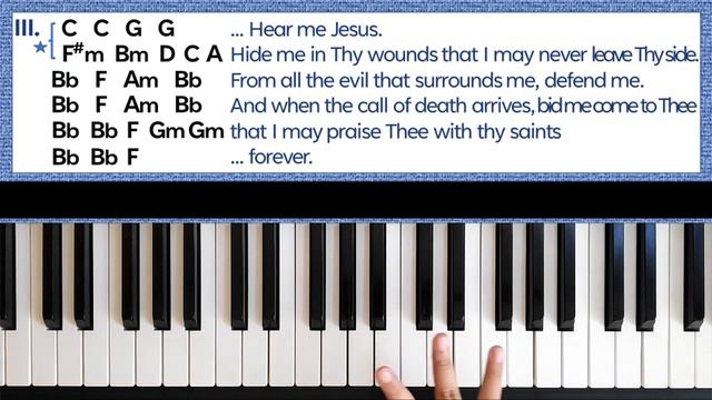 Anima Christi (Bukas Palad) | Easy Piano Tutorial смотреть онлайн