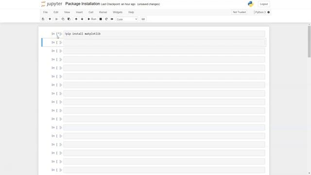 Installing Matplotlib learn in Anaconda Jupyter Notebook смотреть онлайн