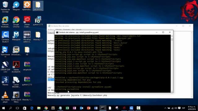 Instalando Weevely en Windows, para crear Backdoor - Jey Zeta смотреть онлайн