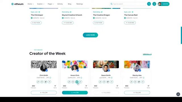 Etheum - NFT Marketplace HTML Site Template cryptocurrency nft marketplace смотреть онлайн