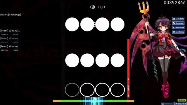 osu!mania - Volcanic 1.0 91.04% (Delta Speed) смотреть онлайн