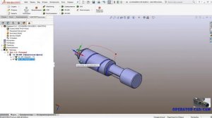 Фрезерование 3D спиральной канавки в  SolidCAM 4x!