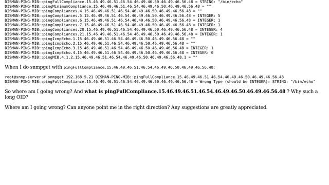 snmpget error: "No Such Object available on this agent at this OID" смотреть онлайн
