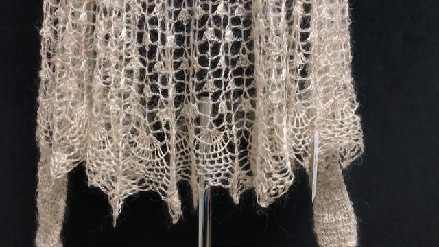 Пуховое пончо из пуха козы Пч-3 смотреть онлайн