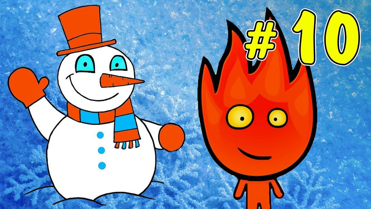 ПРИКЛЮЧЕНИЯ ОГОНЬ и ВОДА в ледяном храме #1. Развлекательное видео для детей на Игрули TV смотреть онлайн