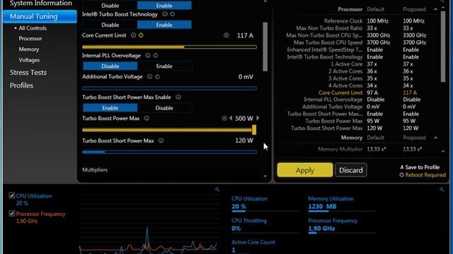 Intel Extreme Tuning Utility смотреть онлайн