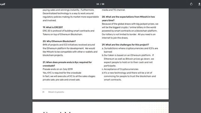 Разбор Mitoshi CryptoLotto (MTSH) | Детали ICO смотреть онлайн