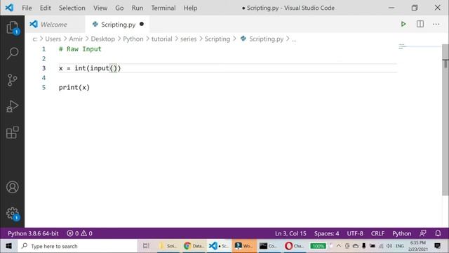 Raw input - [ تعلم بايثون بالعربي 2021] смотреть онлайн