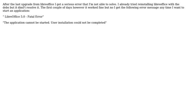 Ubuntu: LibreOffice 5.0 - Fatal Error смотреть онлайн