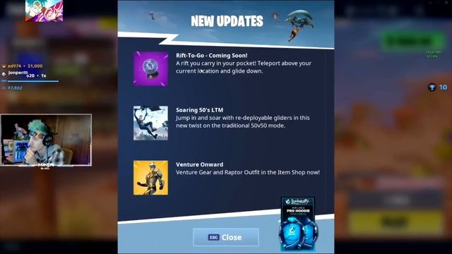 Tfue Ninja & Streamers React to the *NEW* rift-to-go item (fortnite battle Royale) смотреть онлайн