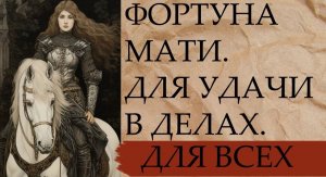 ФОРТУНА МАТИ...ДЛЯ УДАЧИ В ДЕЛАХ...ДЛЯ ВСЕХ...