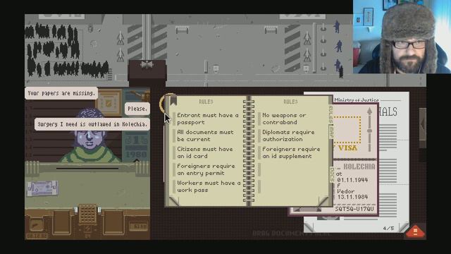 Chincheto - El Funcionario Ruso Ep.7 - PAPERS PLEASE!!! Ahora puedo disparar a la gente!! MOLA смотреть онлайн