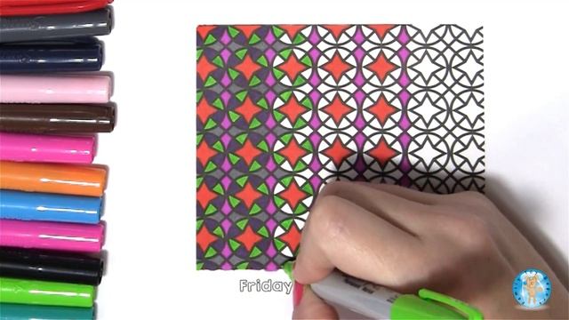 Color Me Happy 2016 Daily Desktop Calendar January 29 Adult Coloring Book Style - Family Toy Report смотреть онлайн