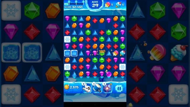 Jewel Pop Mania:Match 3 Puzzle Level 114 ( Ice Cream Town Episode ) - Walkthrough ( No Booster ) смотреть онлайн