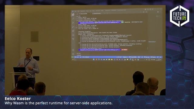 Future Tech 2023: Eelco Koster - Why Wasm is the perfect runtime for server-side applications. смотреть онлайн