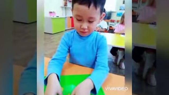 Старшая группа "Сәулетай "Лепка Тема занятия "Овощи" смотреть онлайн