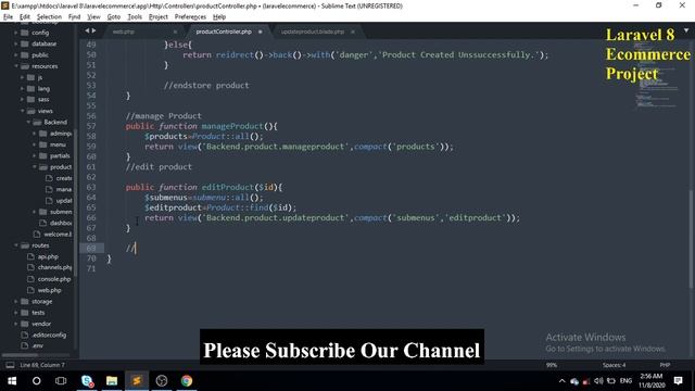 Product Edit And Update | laravel ecommerce Bangla tutorial - 10 смотреть онлайн