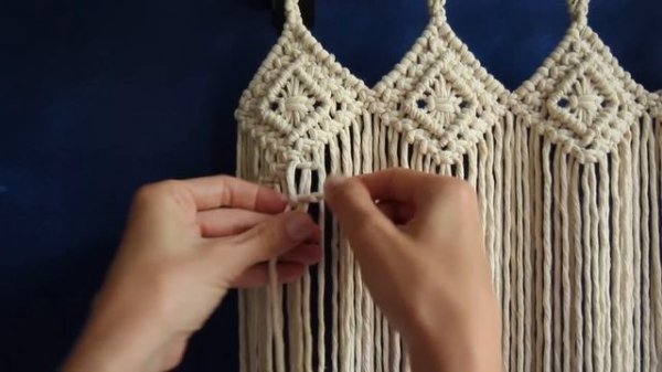 Tutorial Macrame Curtain with tassels