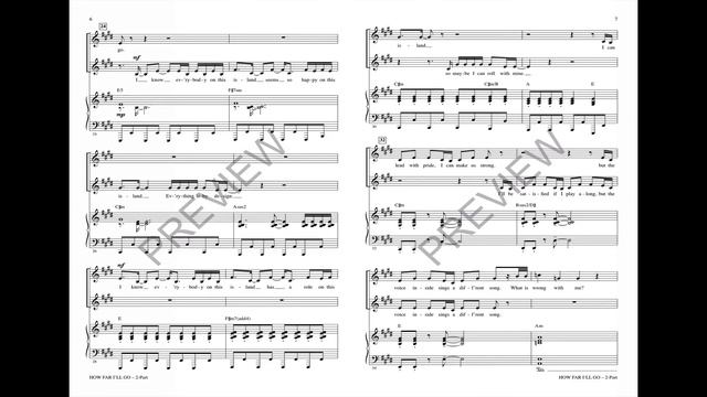 How Far I'll Go (2-Part Choir) - Arranged by Ed Lojeski смотреть онлайн